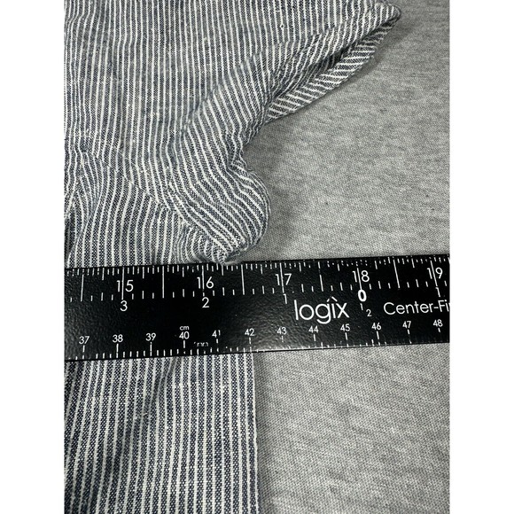 Eileen Fisher Size PP‎ (2P-4P) Hemp & Organic Cotton Stripe Dress Short Sleeves - Picture 6 of 7